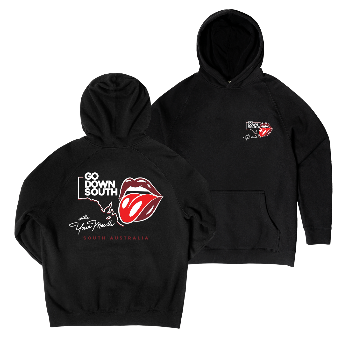 Mouth Down South Hoodie Black