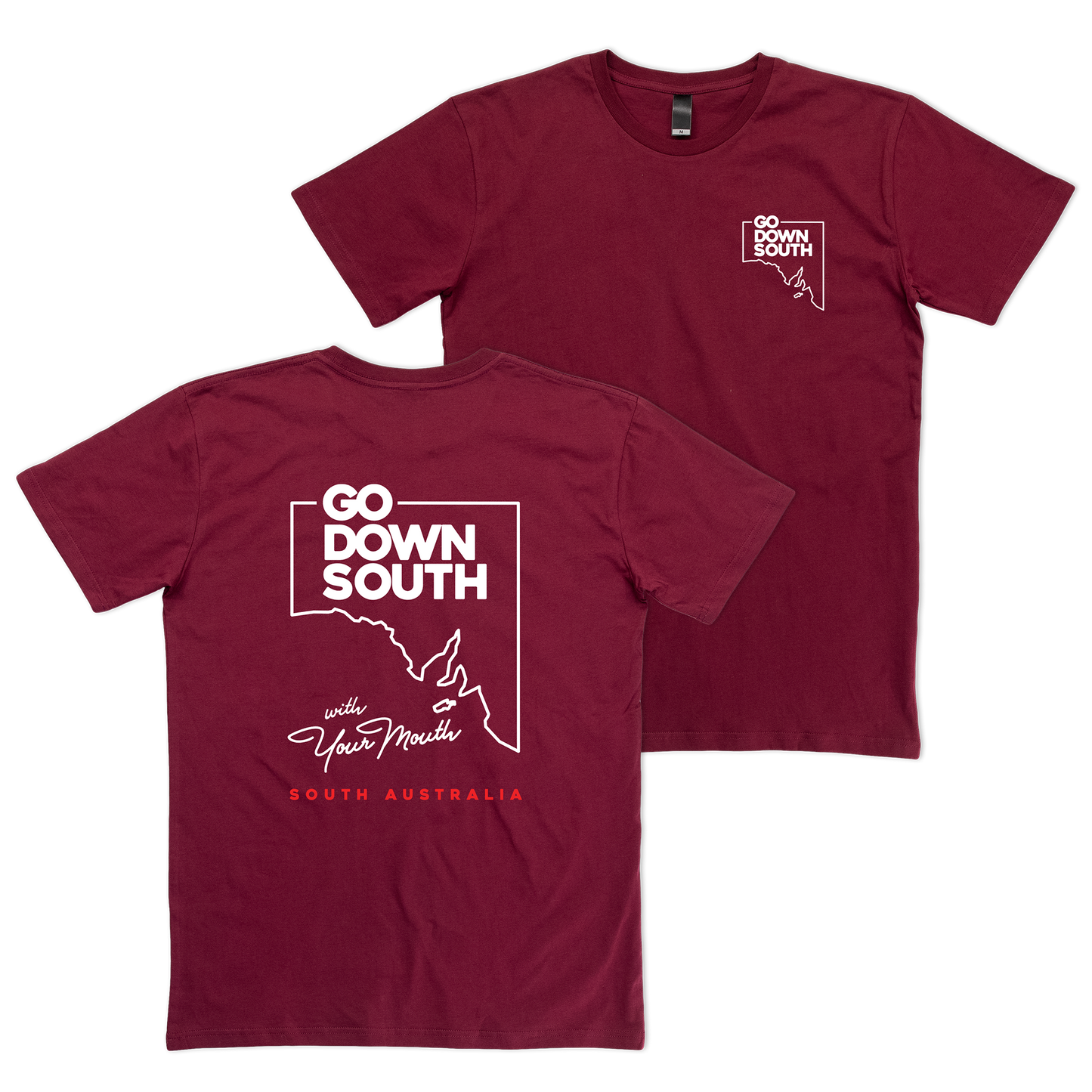 The State Tee Burgundy