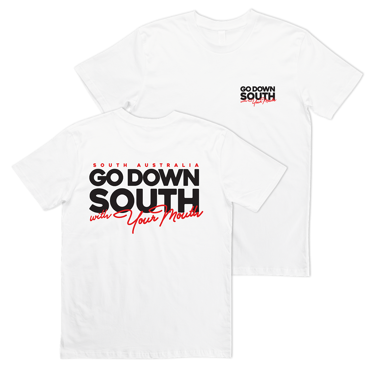 Go Down South Tee White