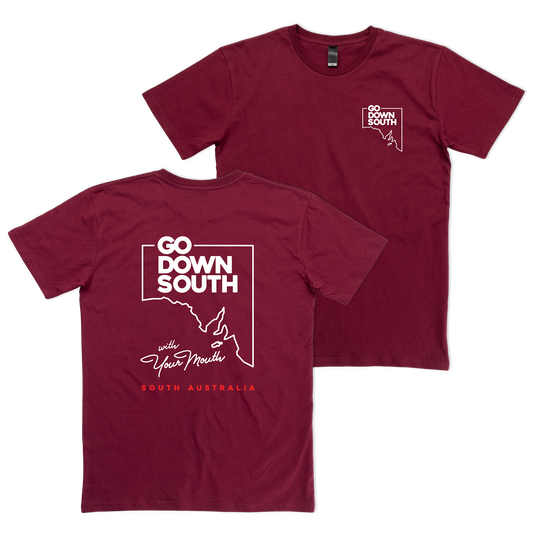 The State Tee Burgundy