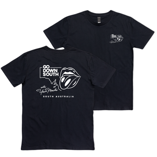 Mouth Down South Tee Black