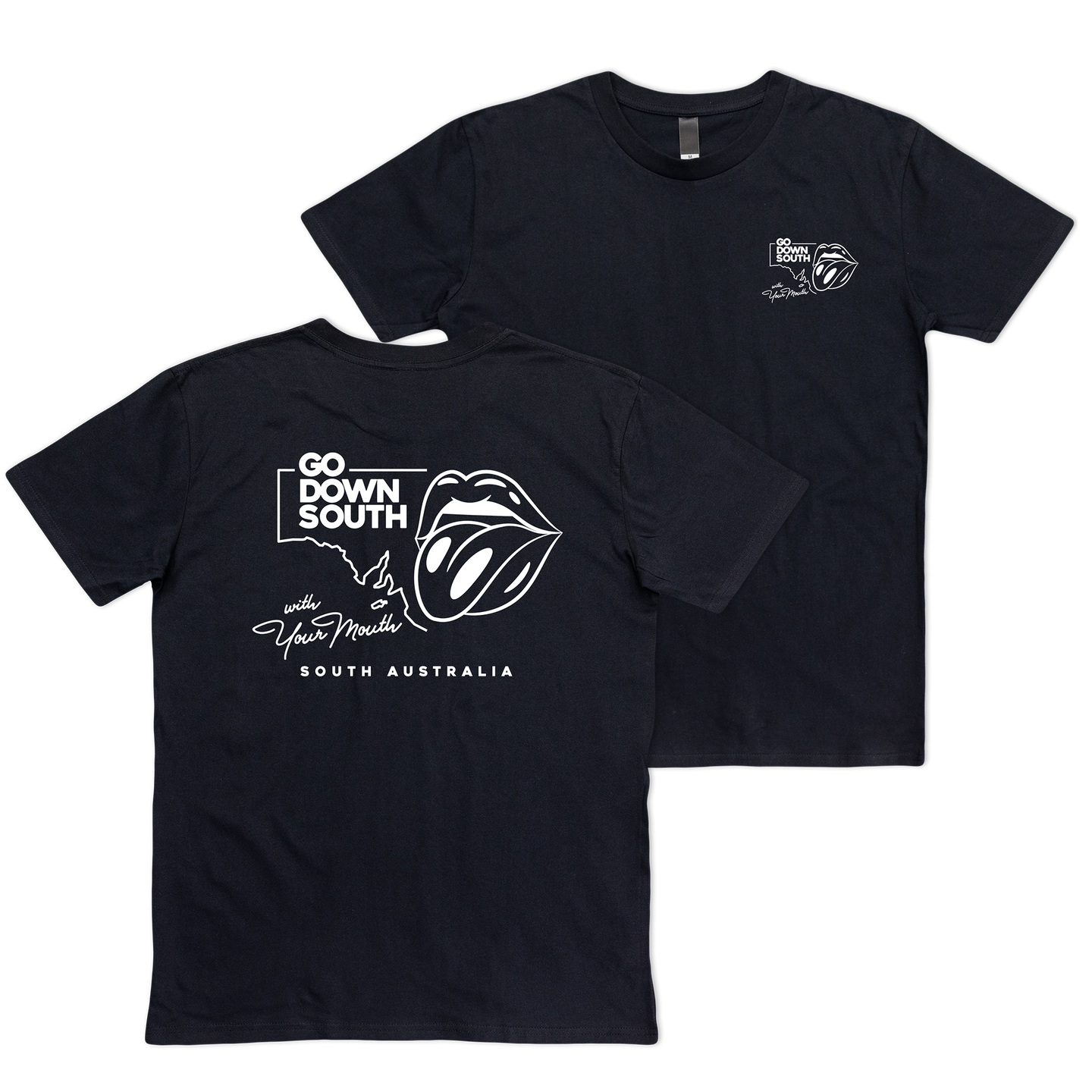 Mouth Down South Tee Black