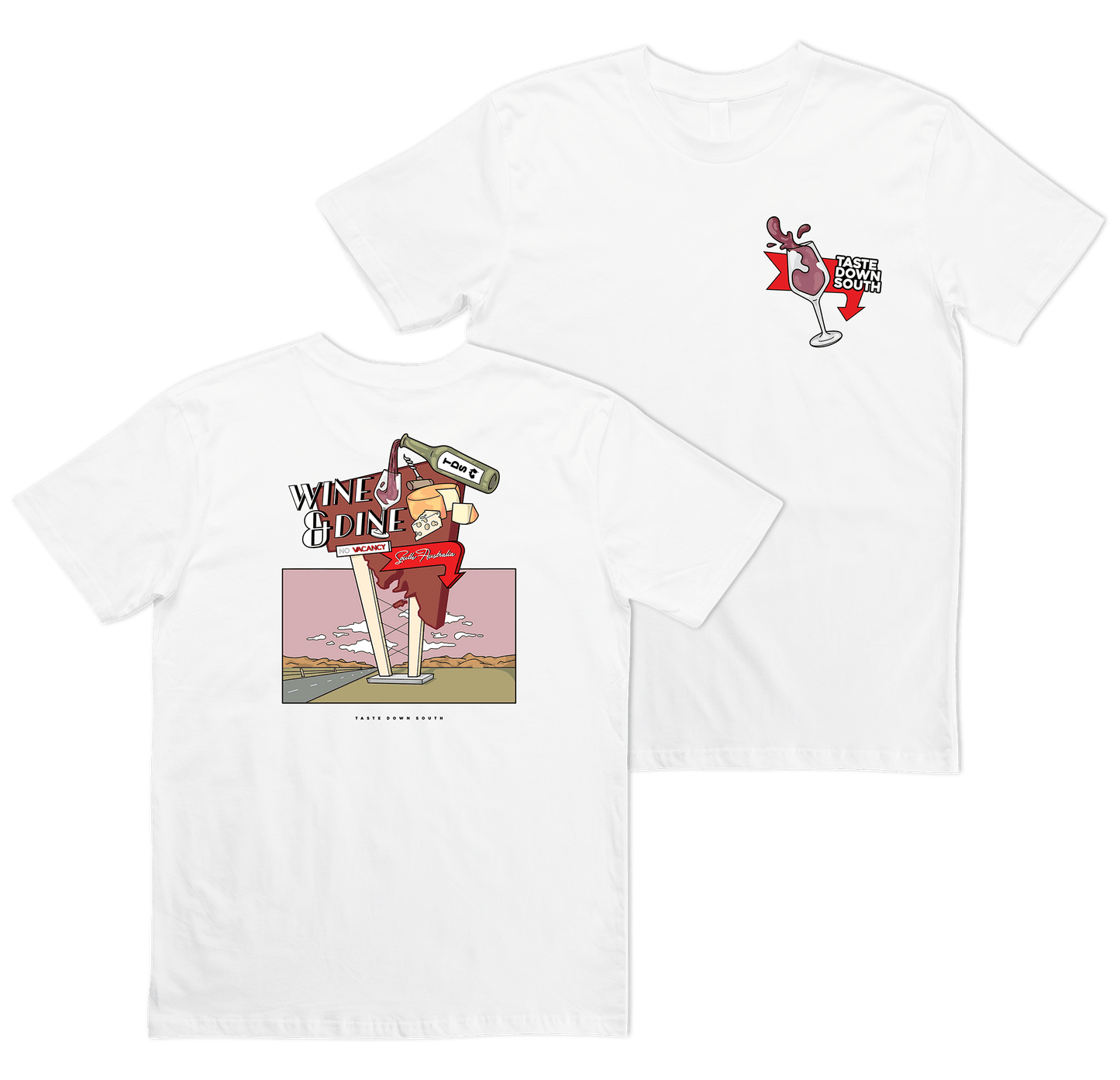 Wine & Dine Tee White